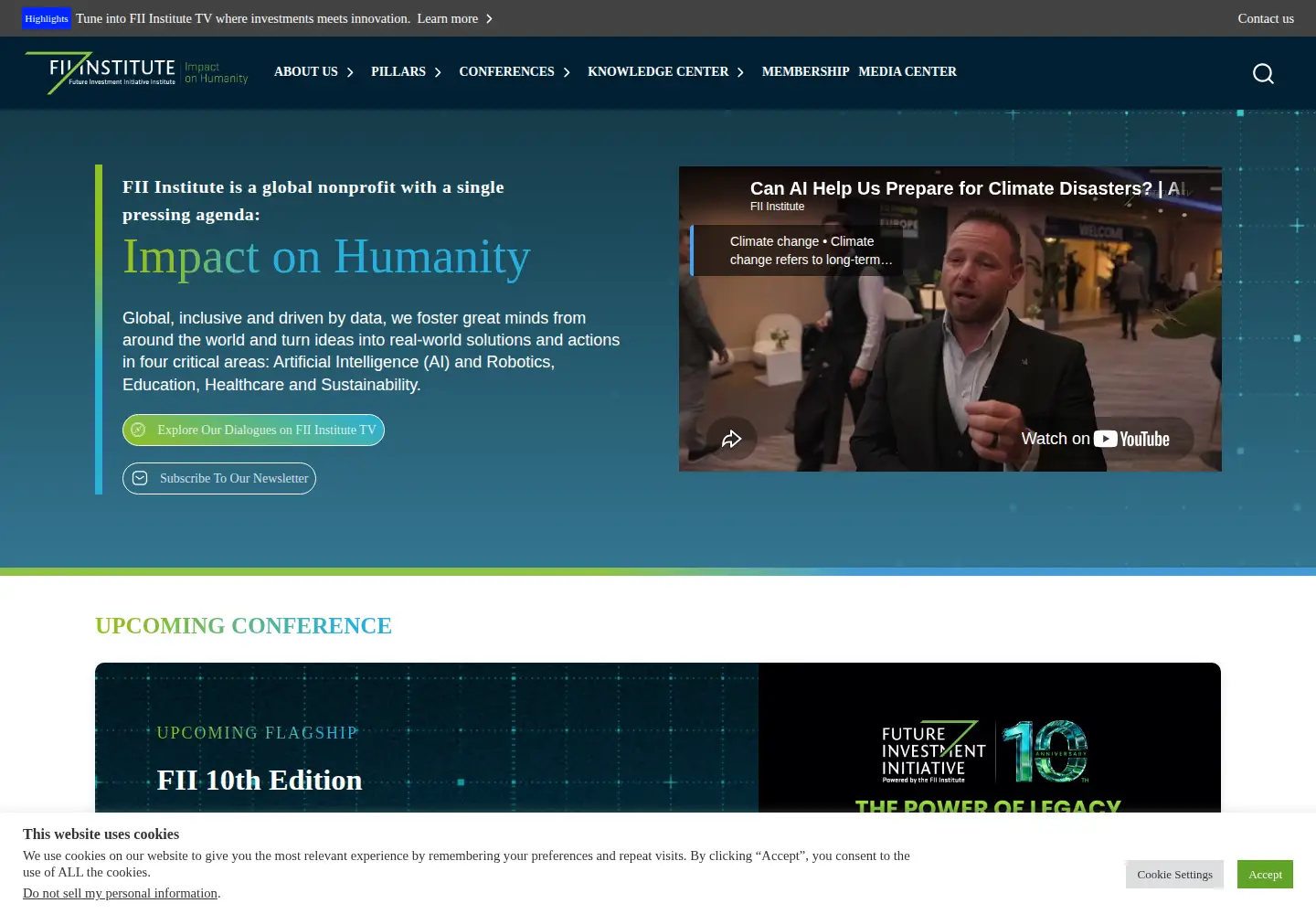 Screenshot of fii-institute.org
