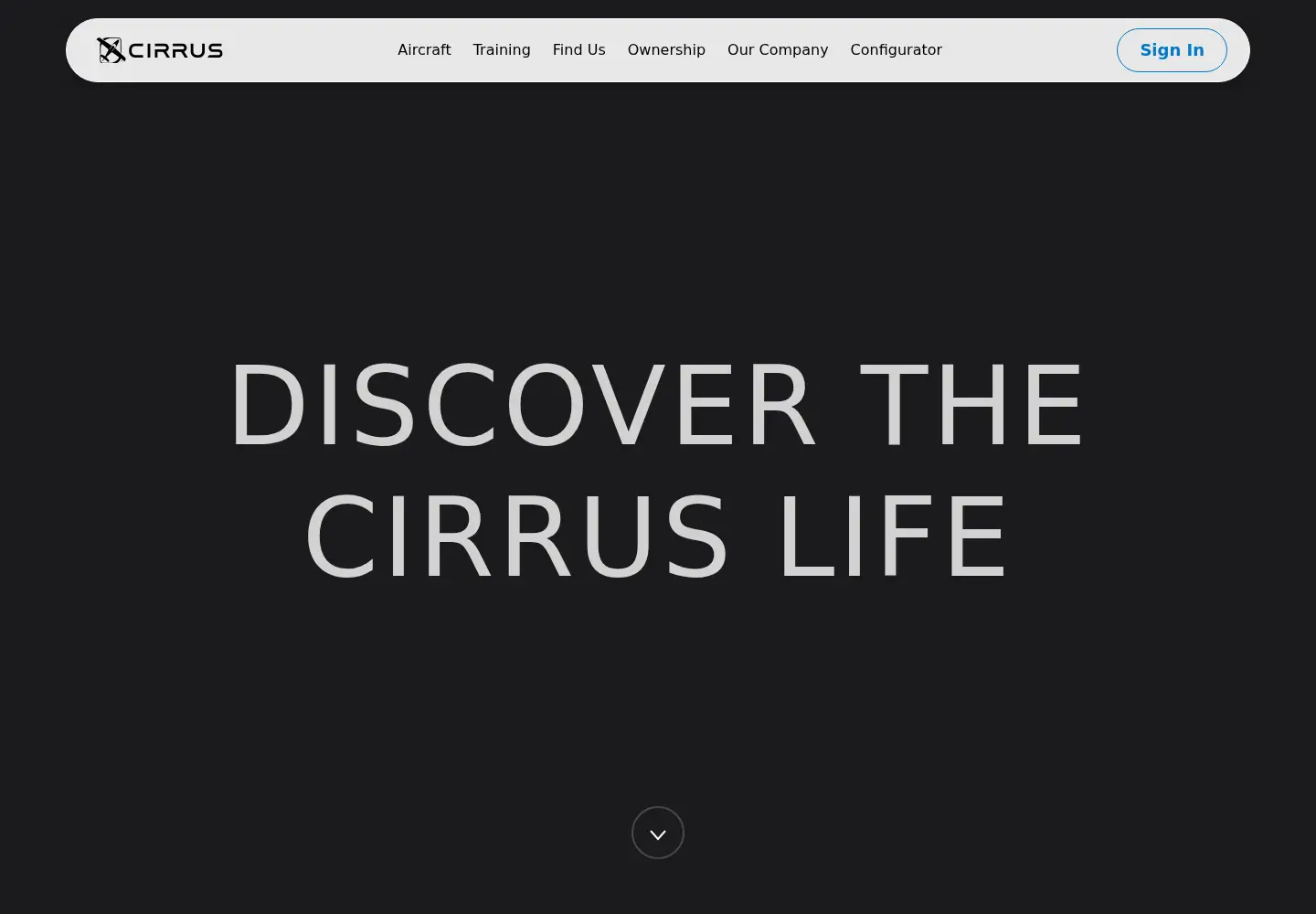 Screenshot of cirrusdesign.com