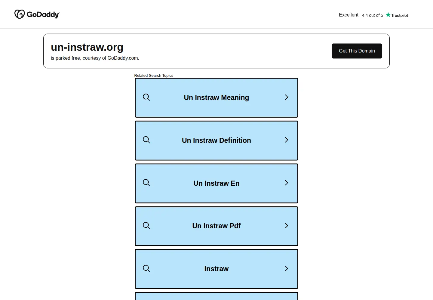 Captured homepage of un-instraw.org in the current scan