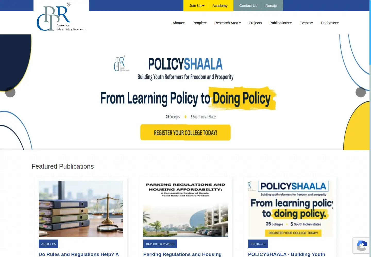 Screenshot of cppr.in