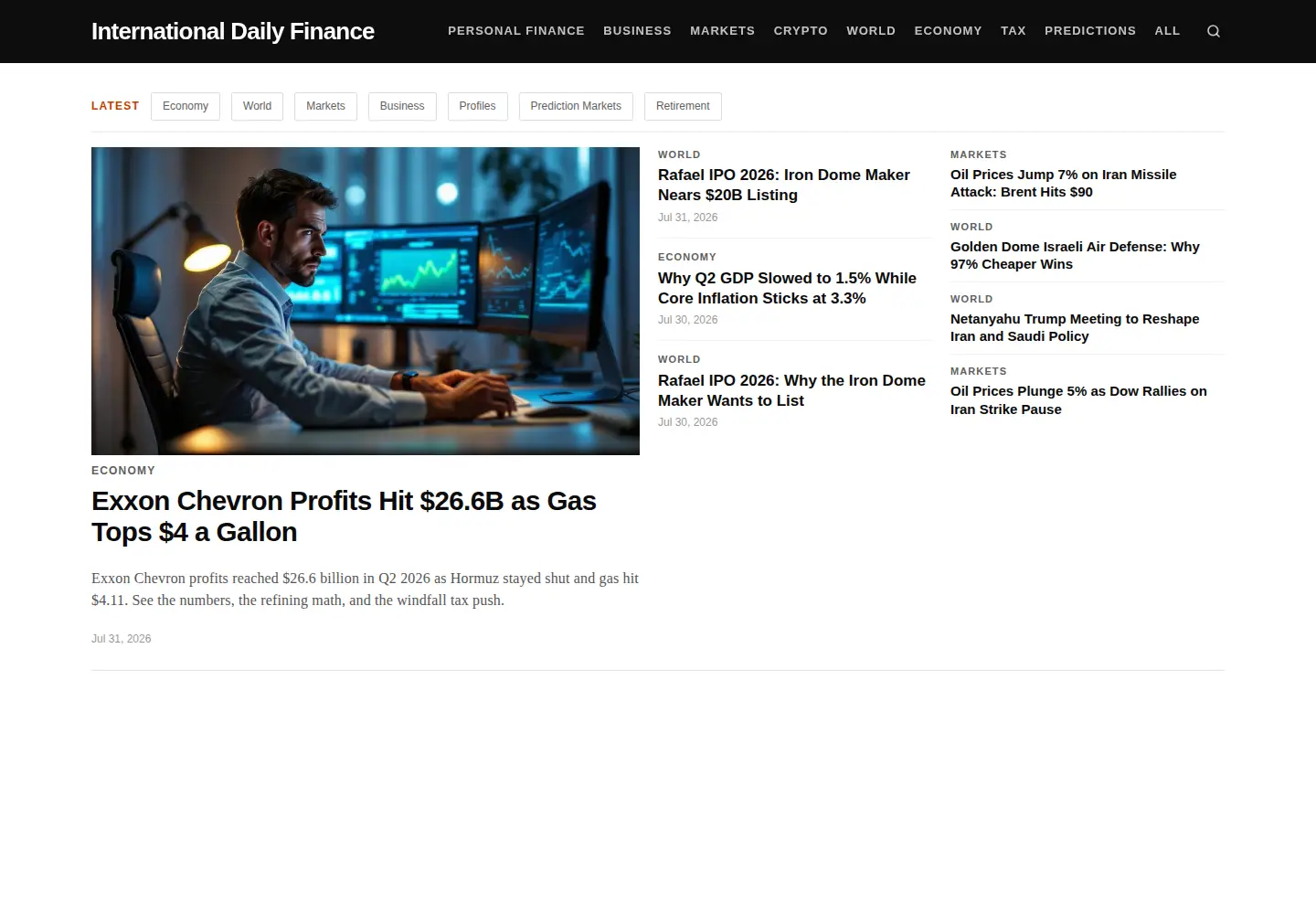 Screenshot of idfspokesperson.com