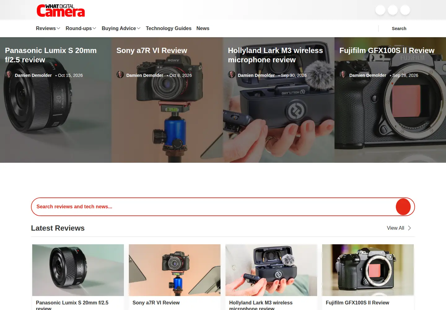 Screenshot of whatdigitalcamera.com