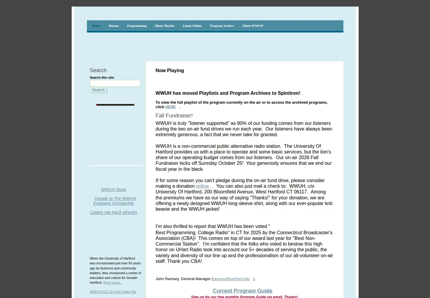 Screenshot of wwuh.org