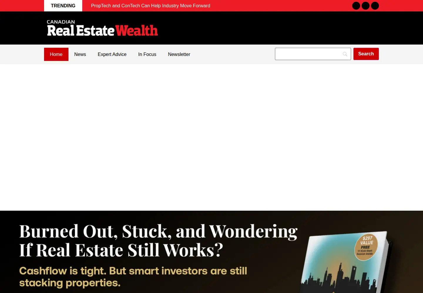 Screenshot of canadianrealestatemagazine.ca
