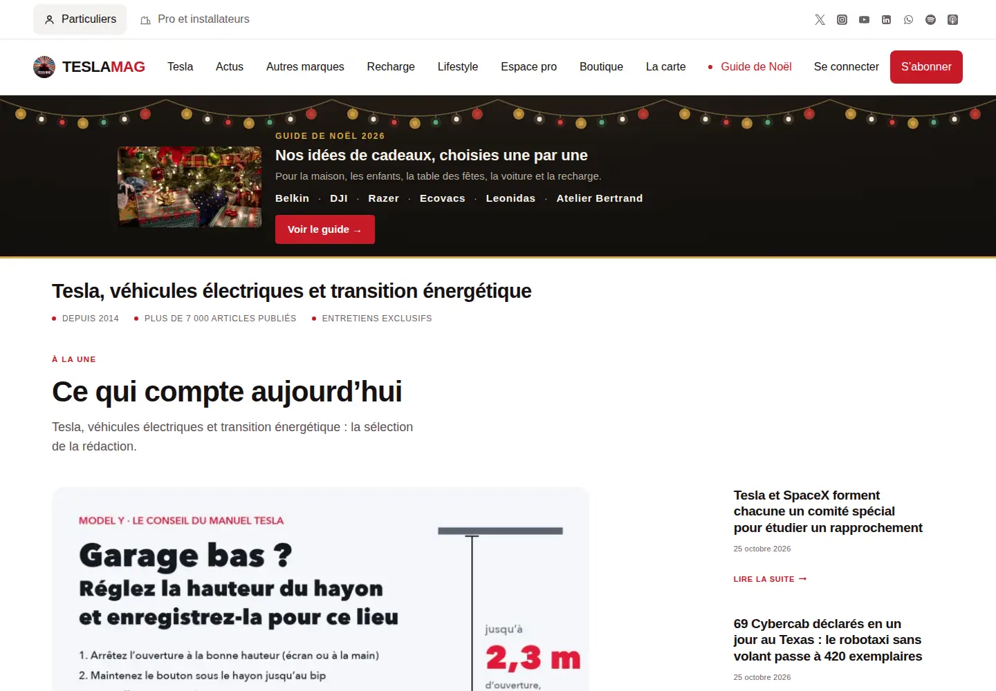 Screenshot of tesla-mag.com