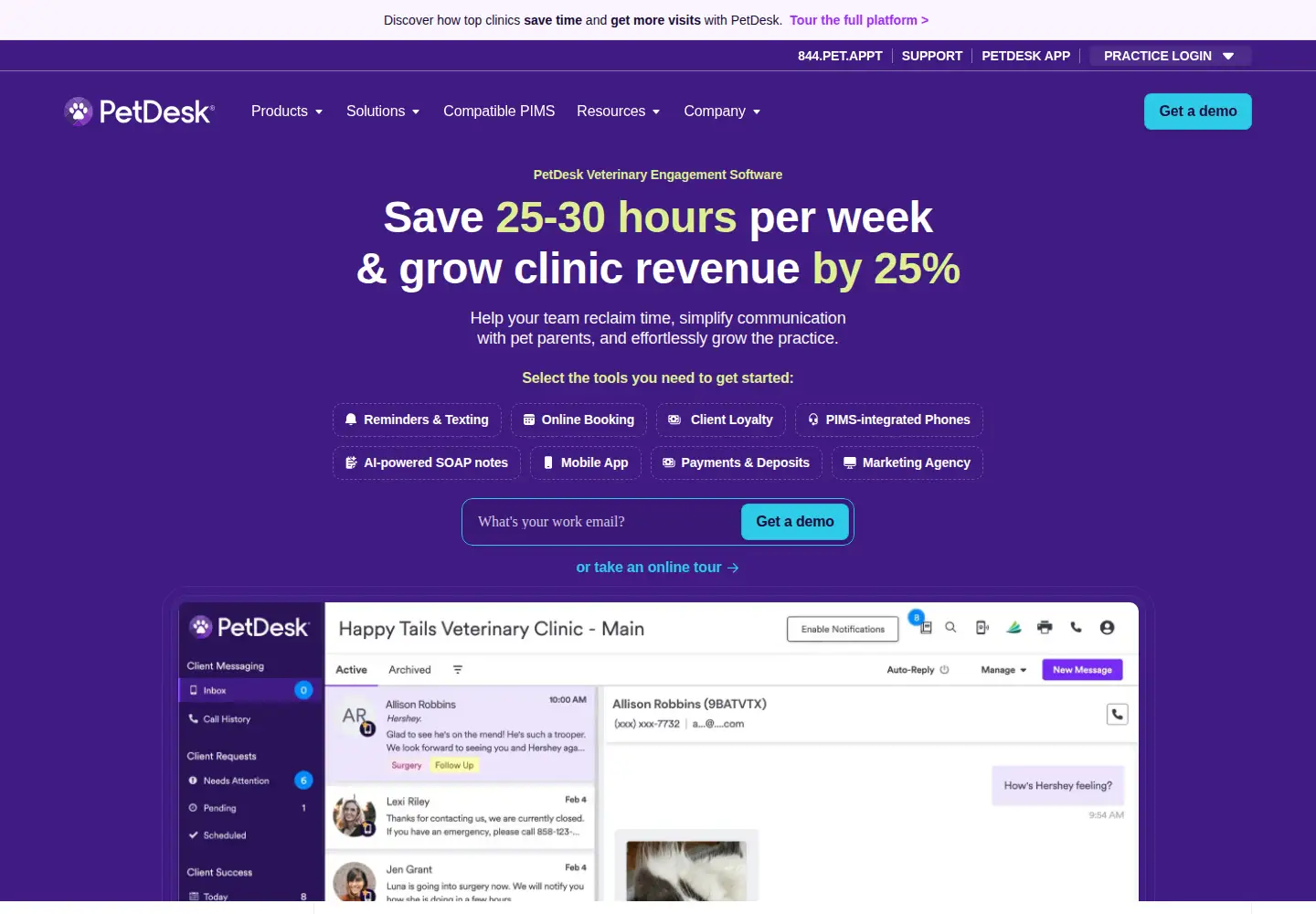 Screenshot of petdesk.com