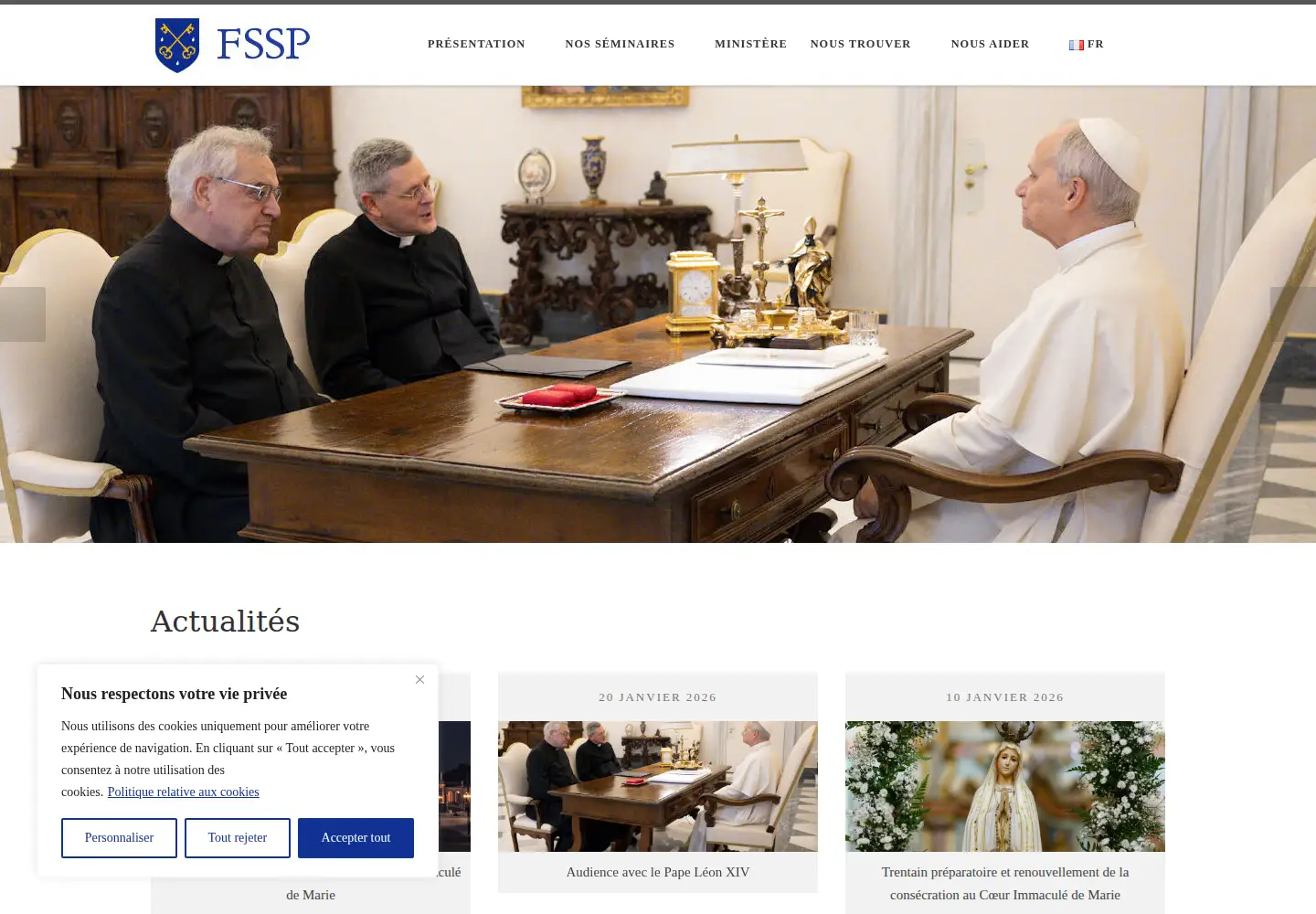 Screenshot of fssp.org