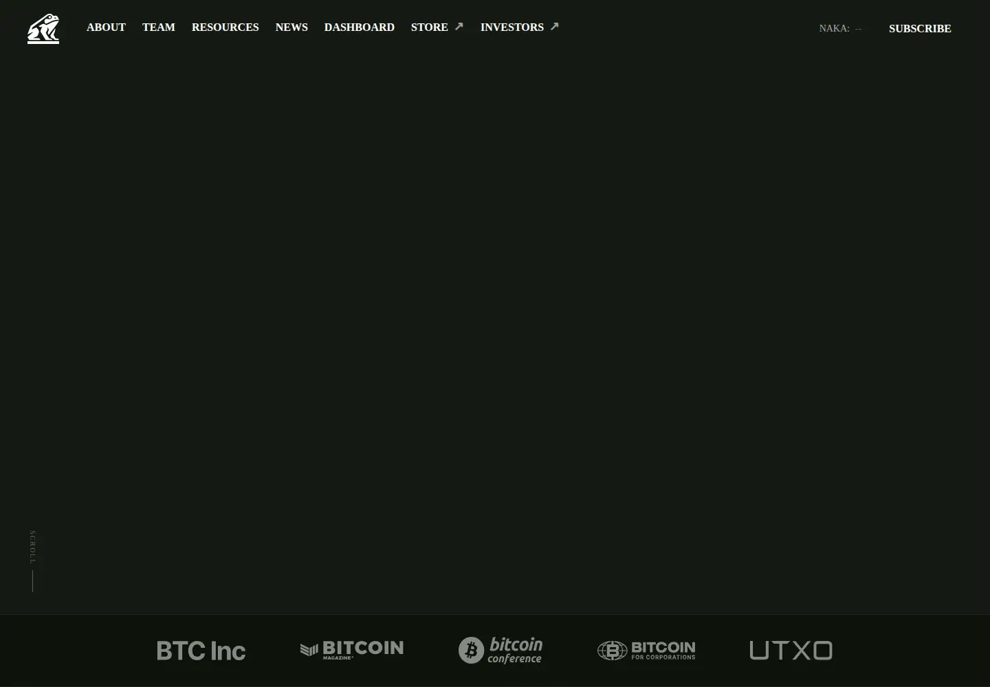 Screenshot of nakamoto.com