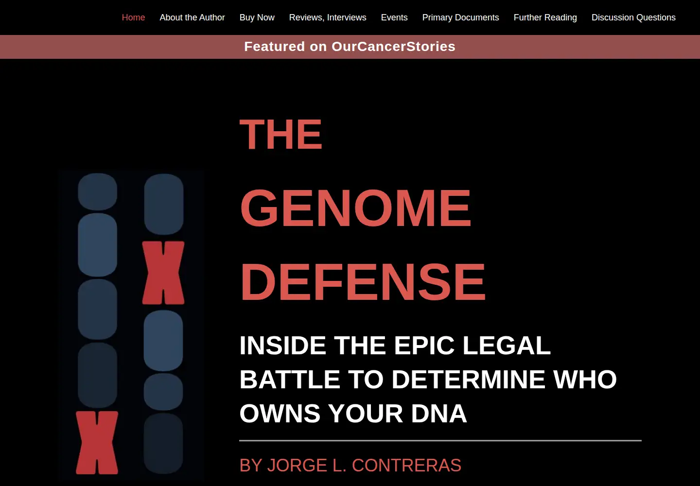 Screenshot of genomedefense.org