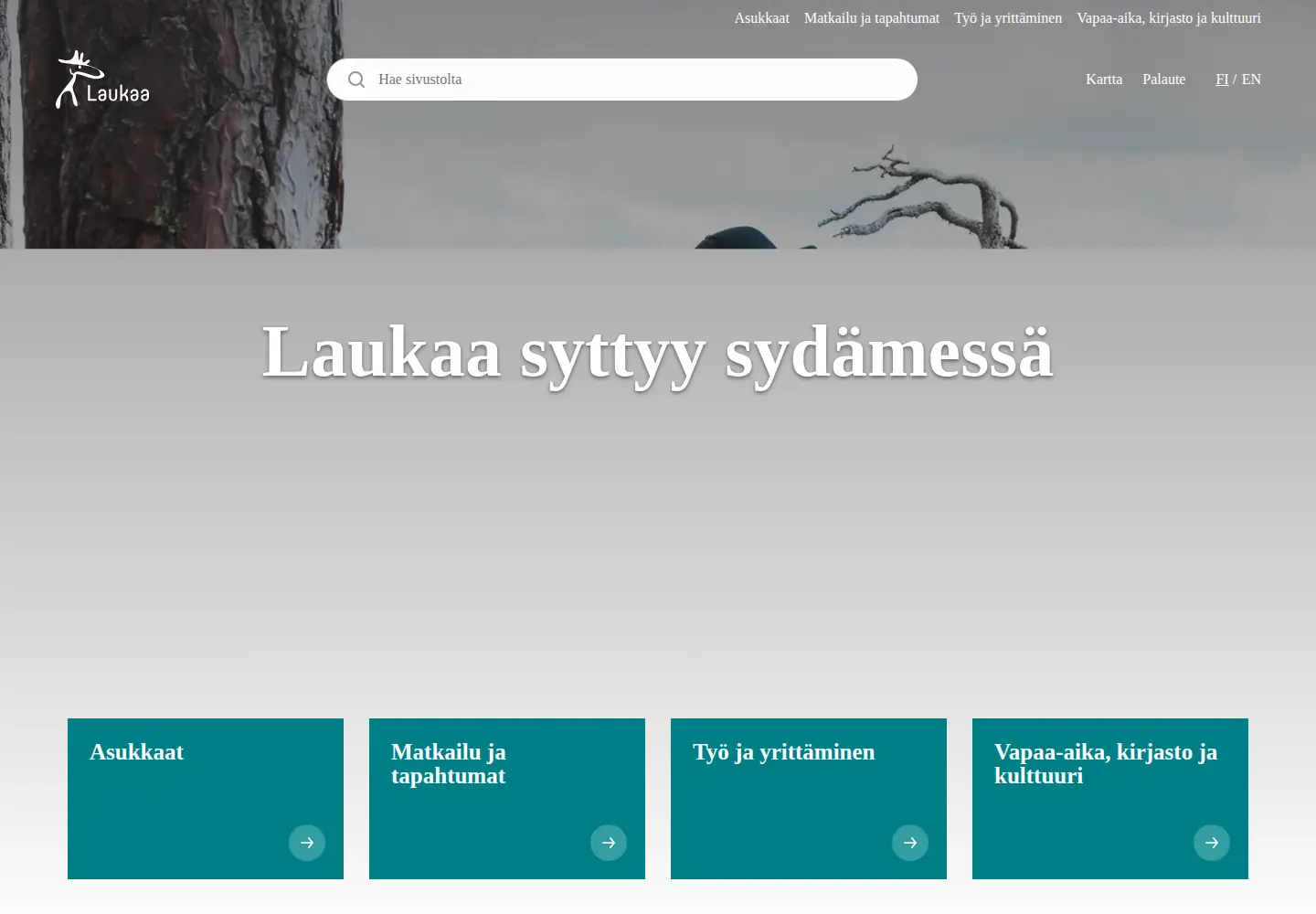 Screenshot of laukaa.fi