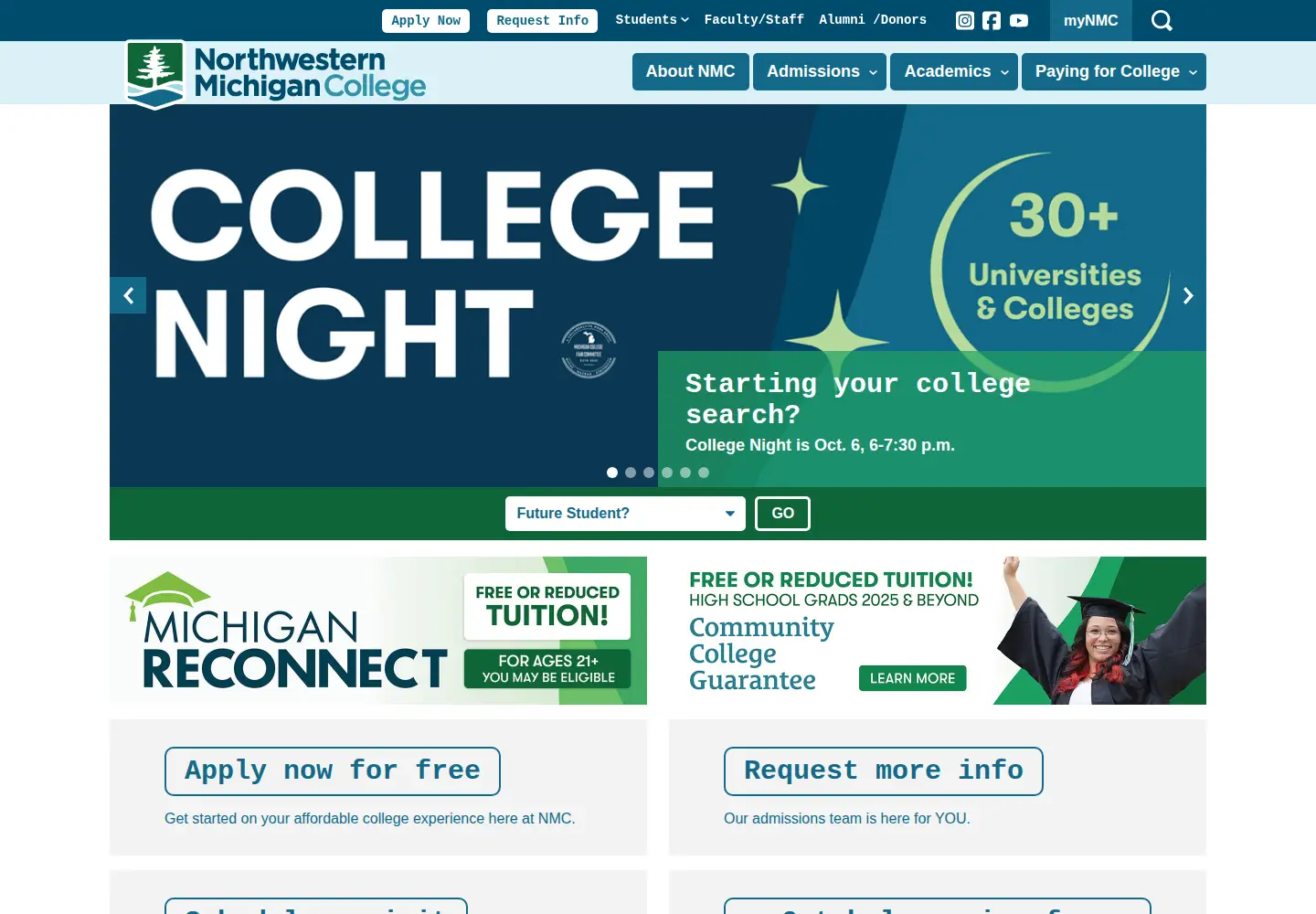 Screenshot of nmc.edu