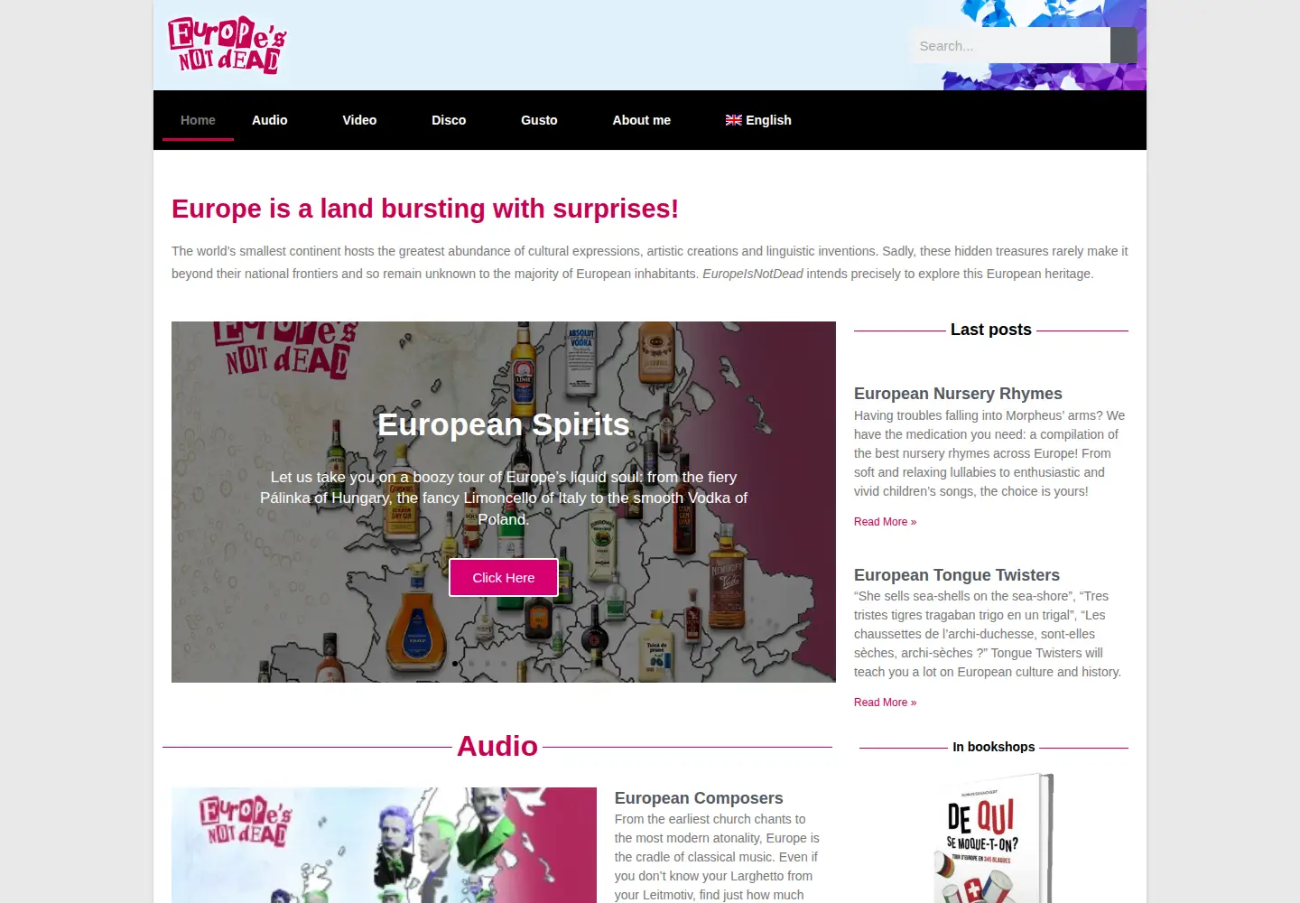 Screenshot of europeisnotdead.com