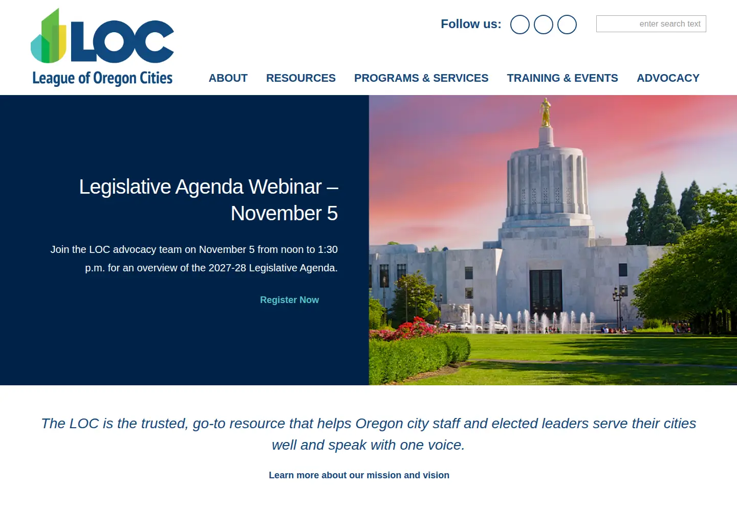 Screenshot of orcities.org