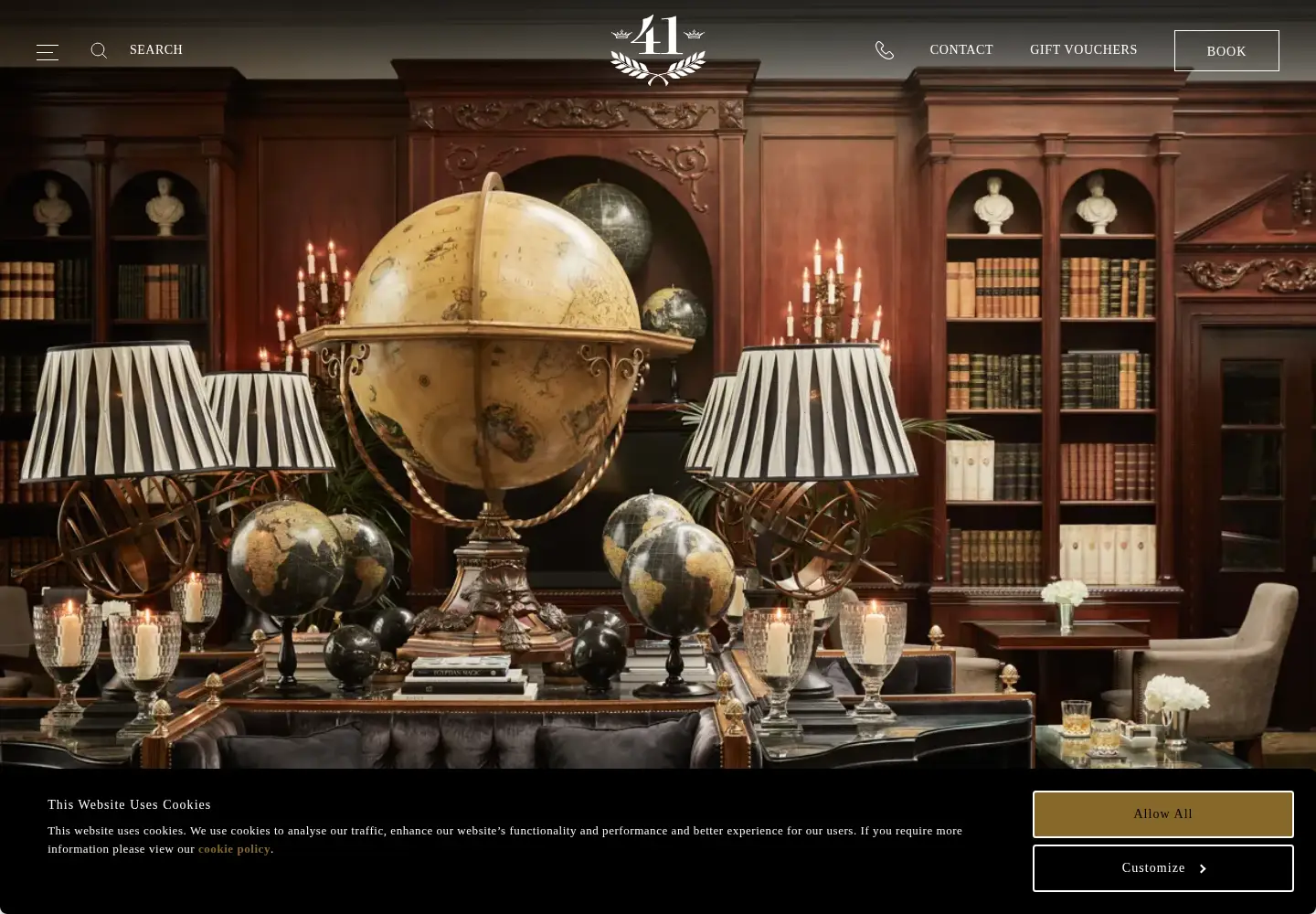 Captured homepage of 41hotel.com in the current scan