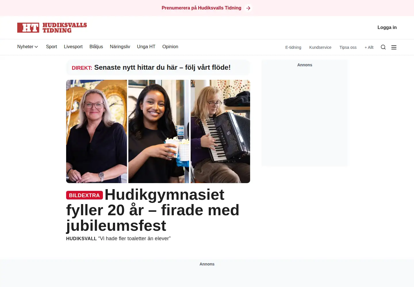 Screenshot of ht.se