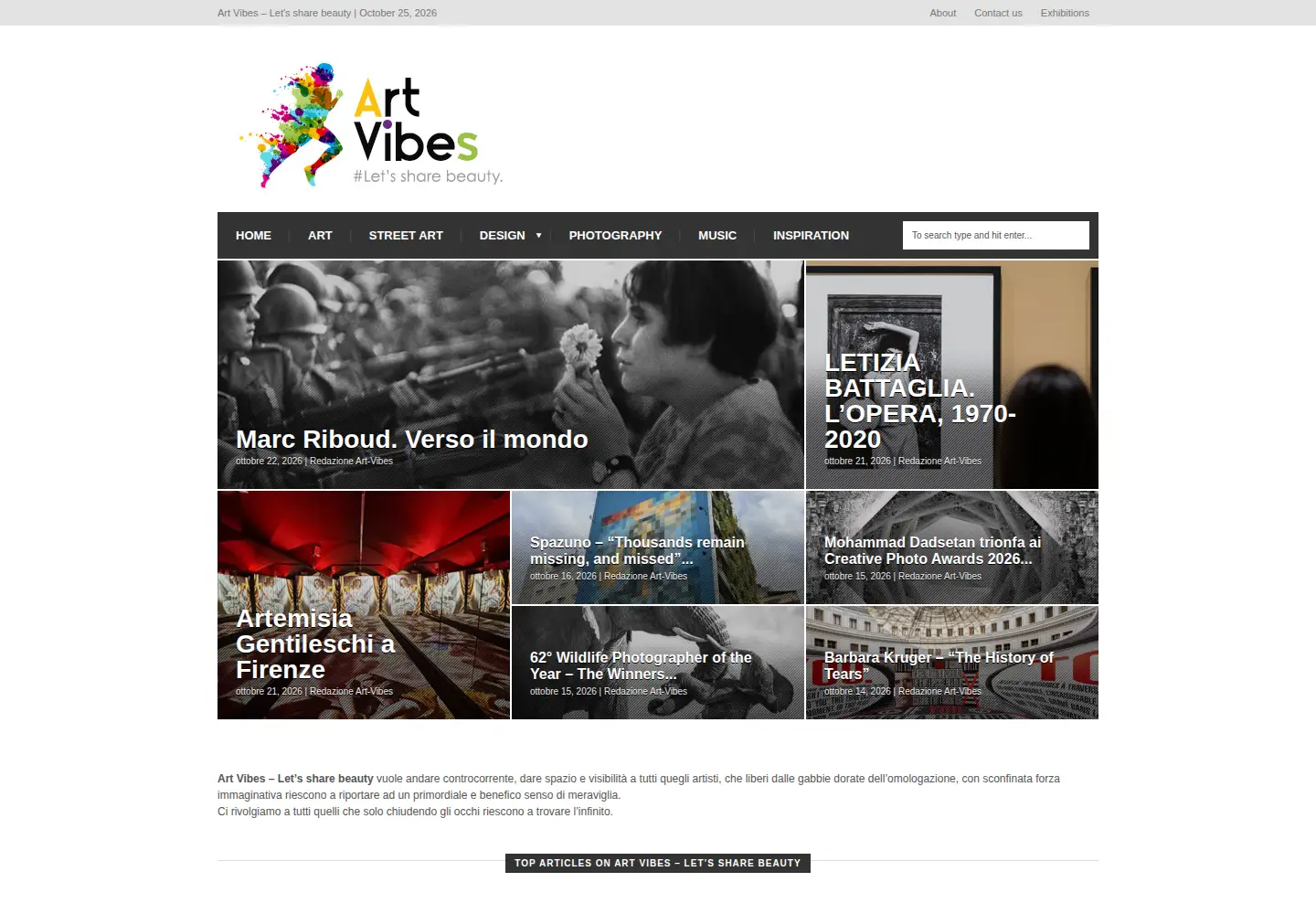 Screenshot of art-vibes.com
