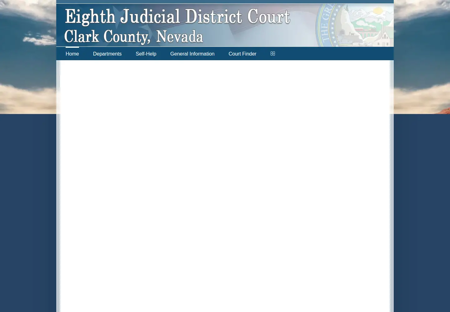 Screenshot of clarkcountycourts.us