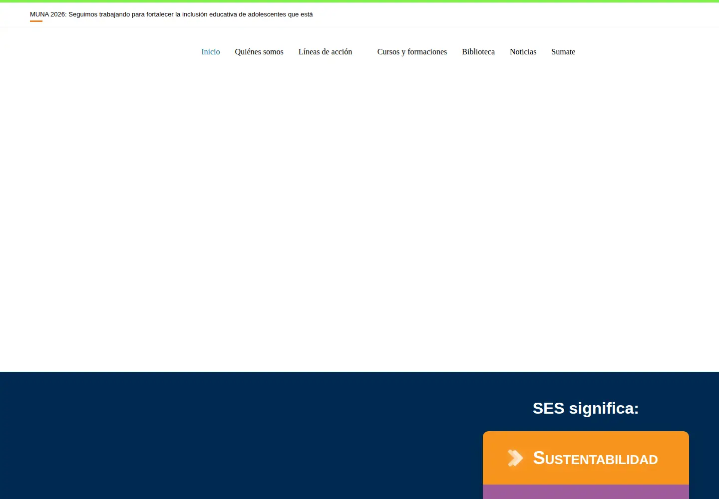 Screenshot of fundses.org.ar