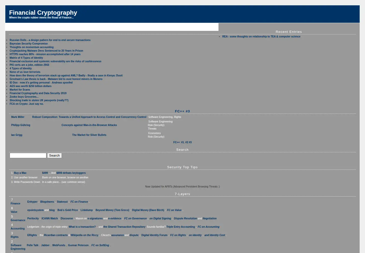 Screenshot of financialcryptography.com