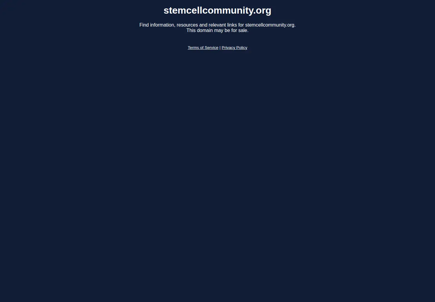 Screenshot of stemcellcommunity.org