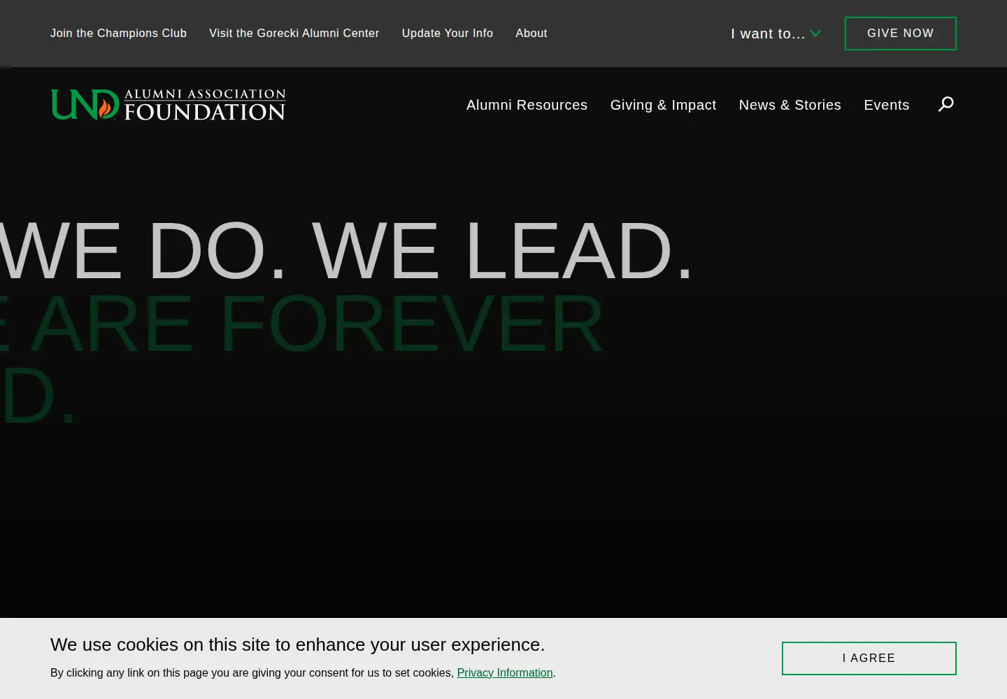 Screenshot of undalumni.org
