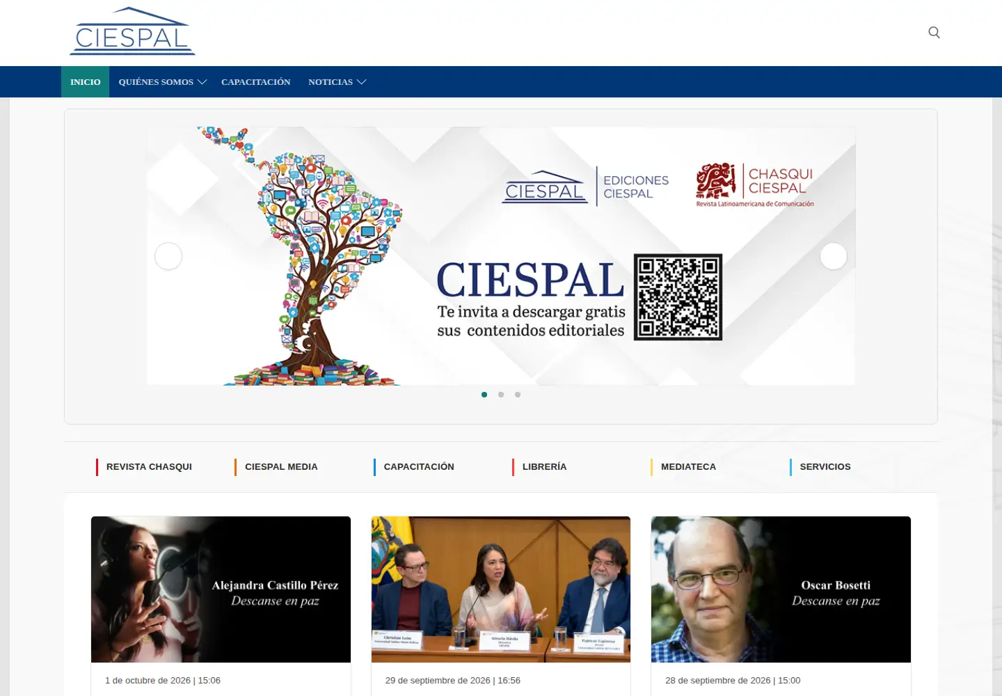 Screenshot of ciespal.org
