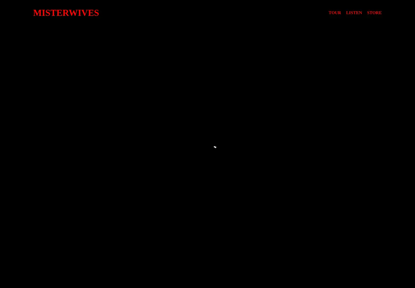 Screenshot of misterwives.com