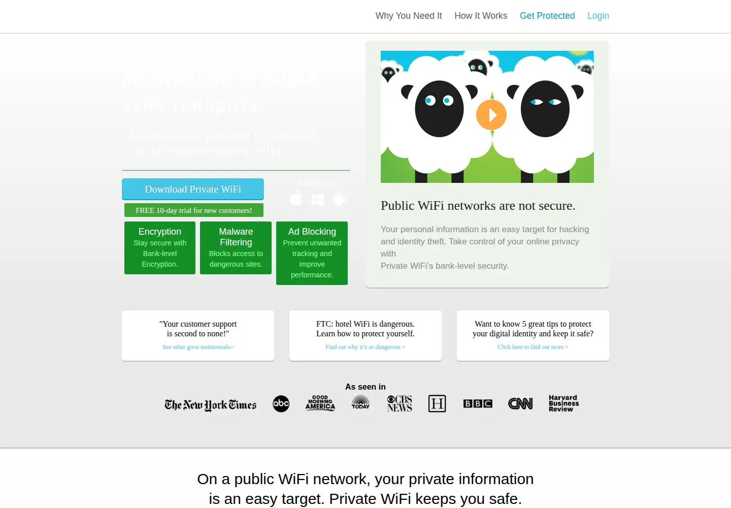 Screenshot of privatewifi.com