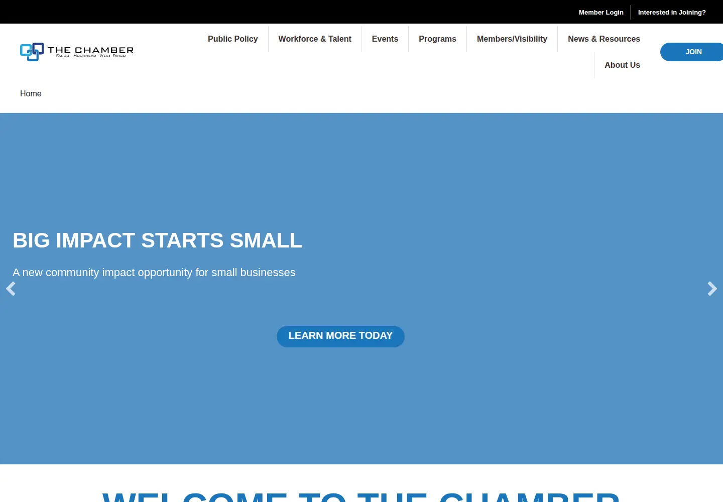 Screenshot of fmwfchamber.com