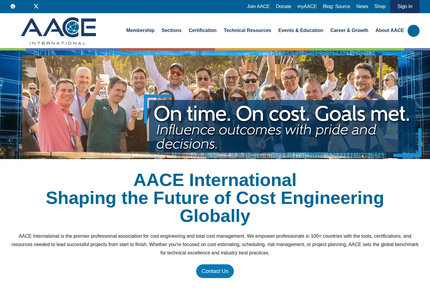 Screenshot of aacei.org