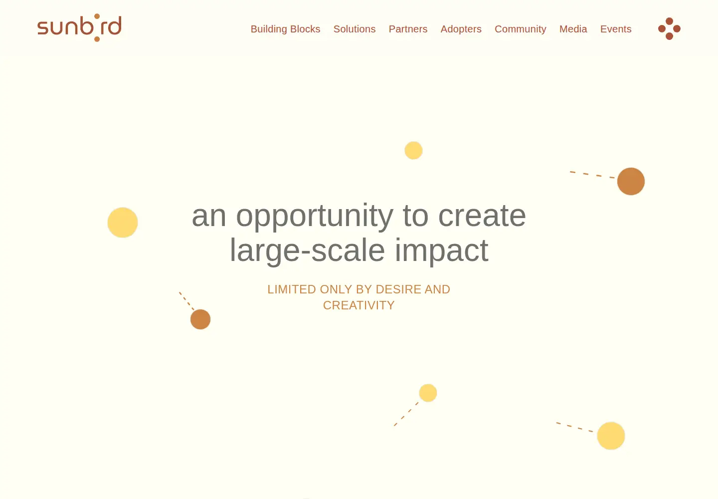 Captured homepage of sunbird.org in the current scan