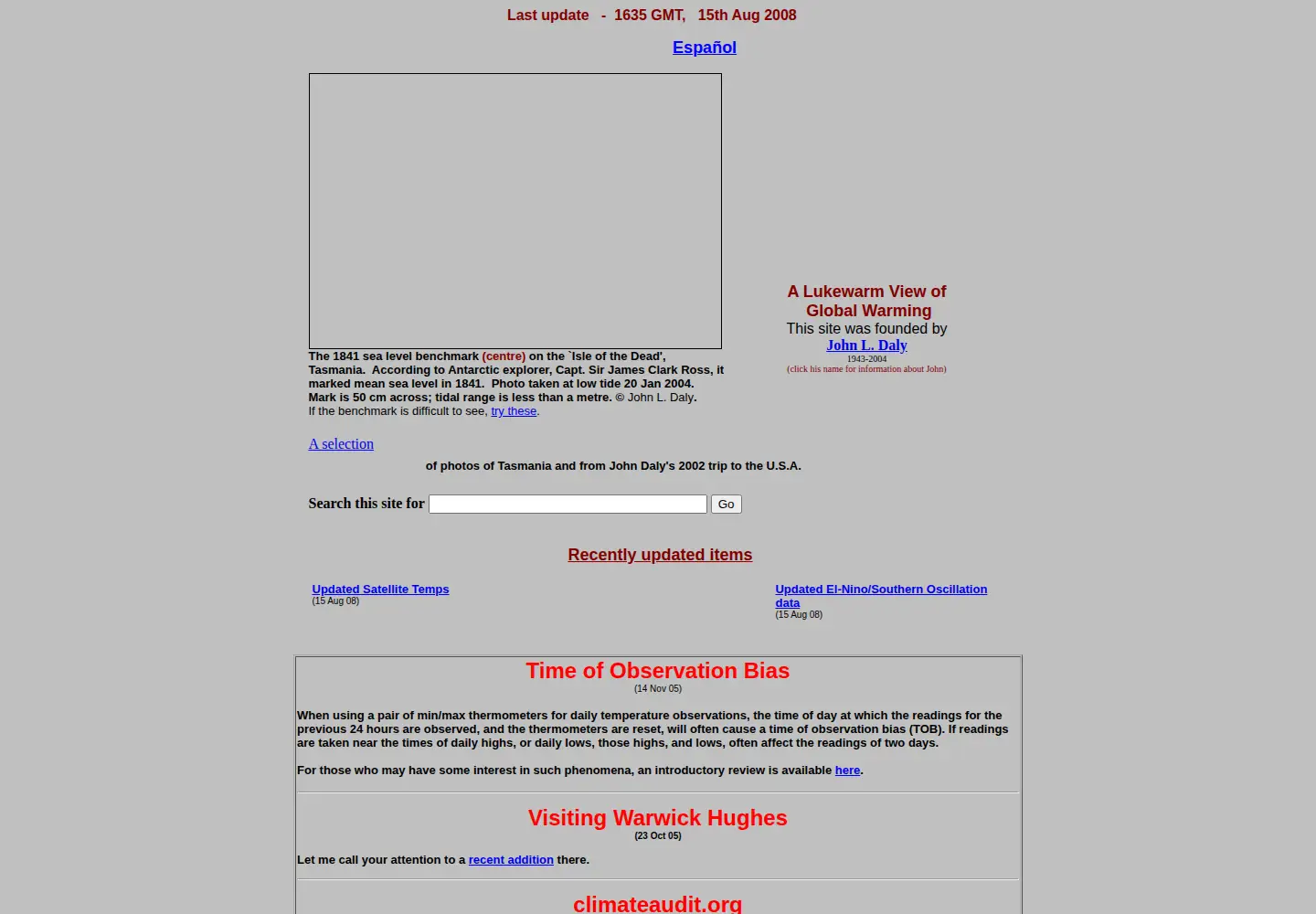 Screenshot of john-daly.com