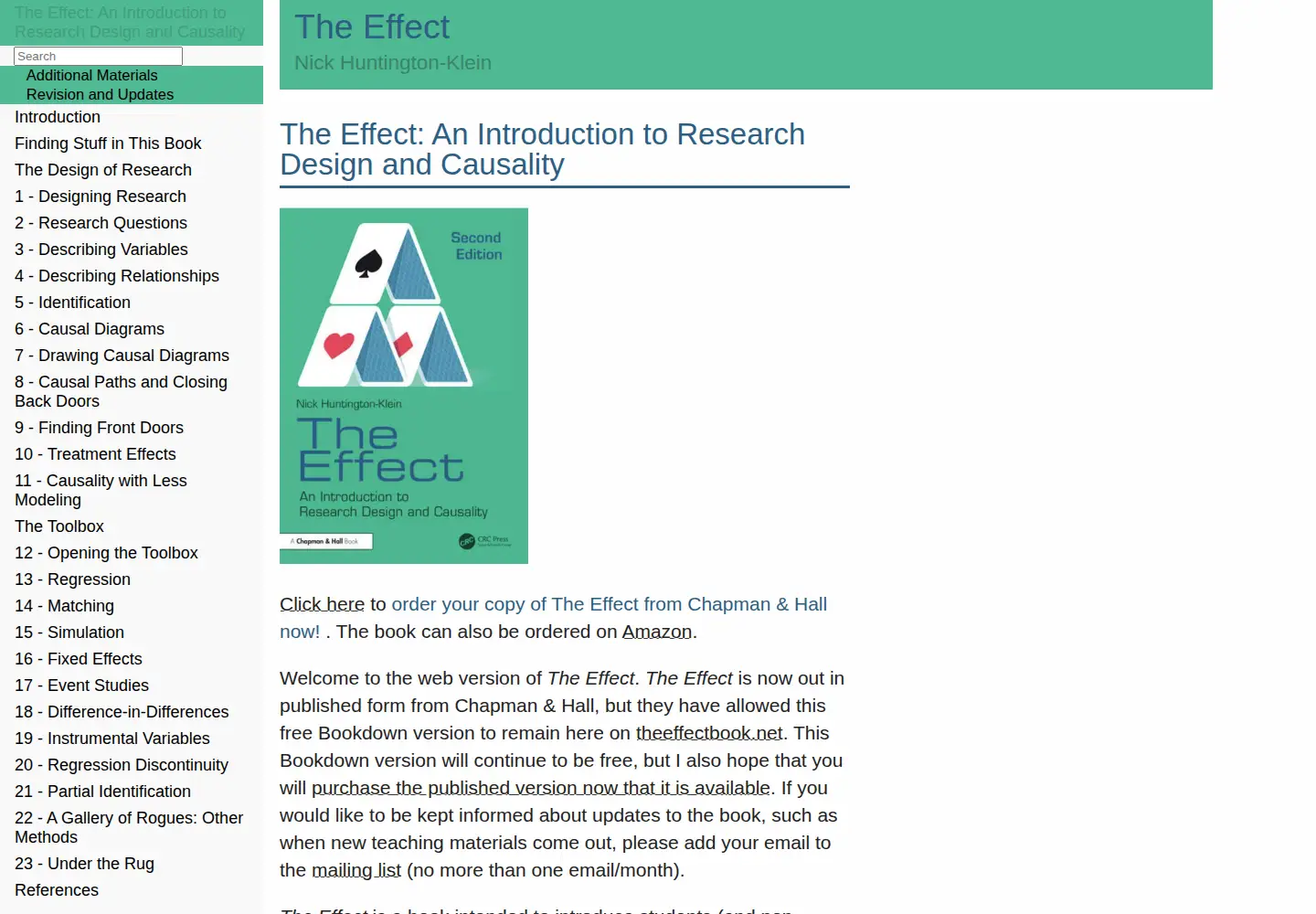 Screenshot of theeffectbook.net