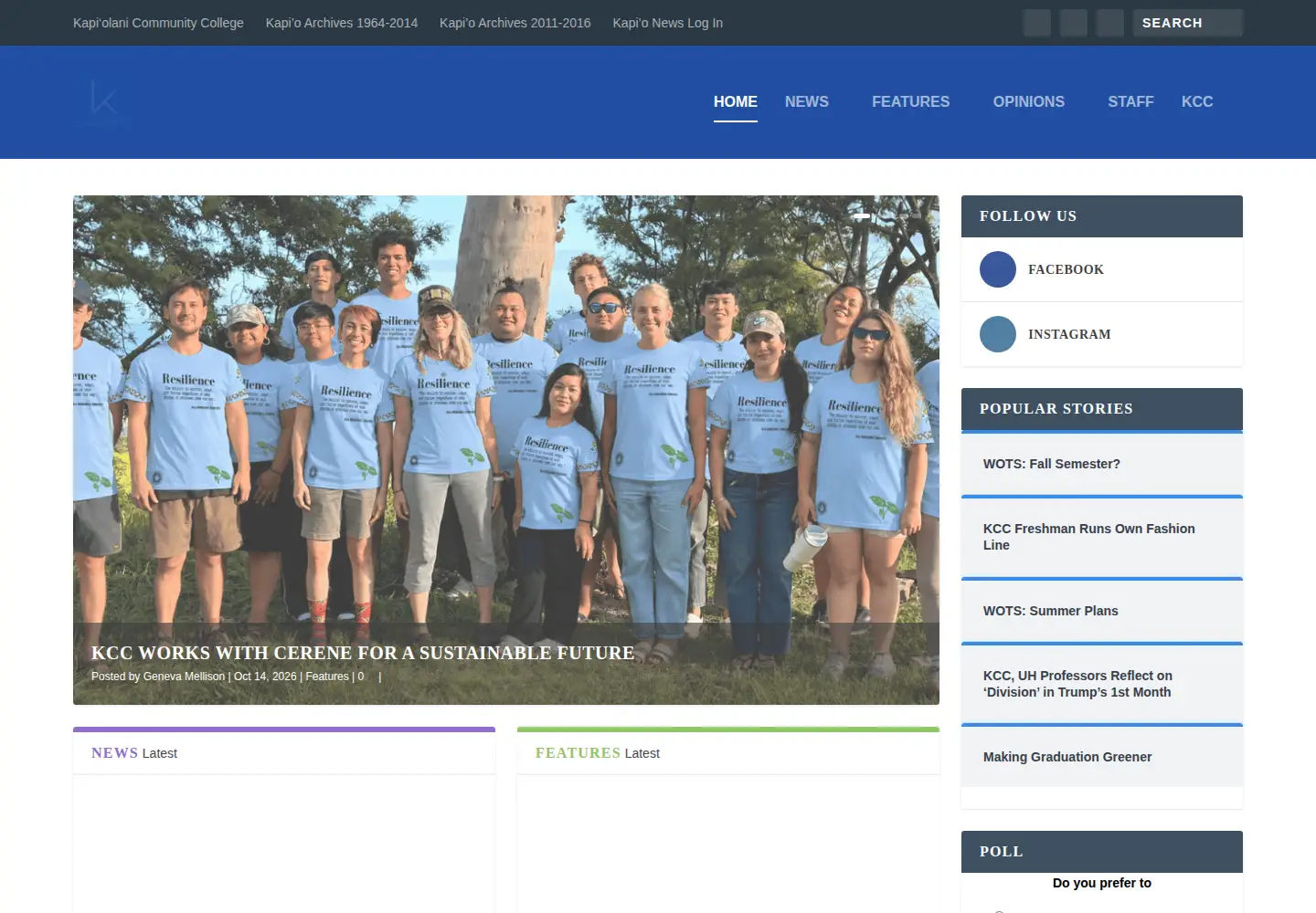Screenshot of kapionews.com