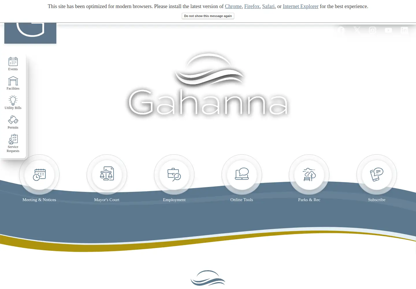 Screenshot of gahanna.gov