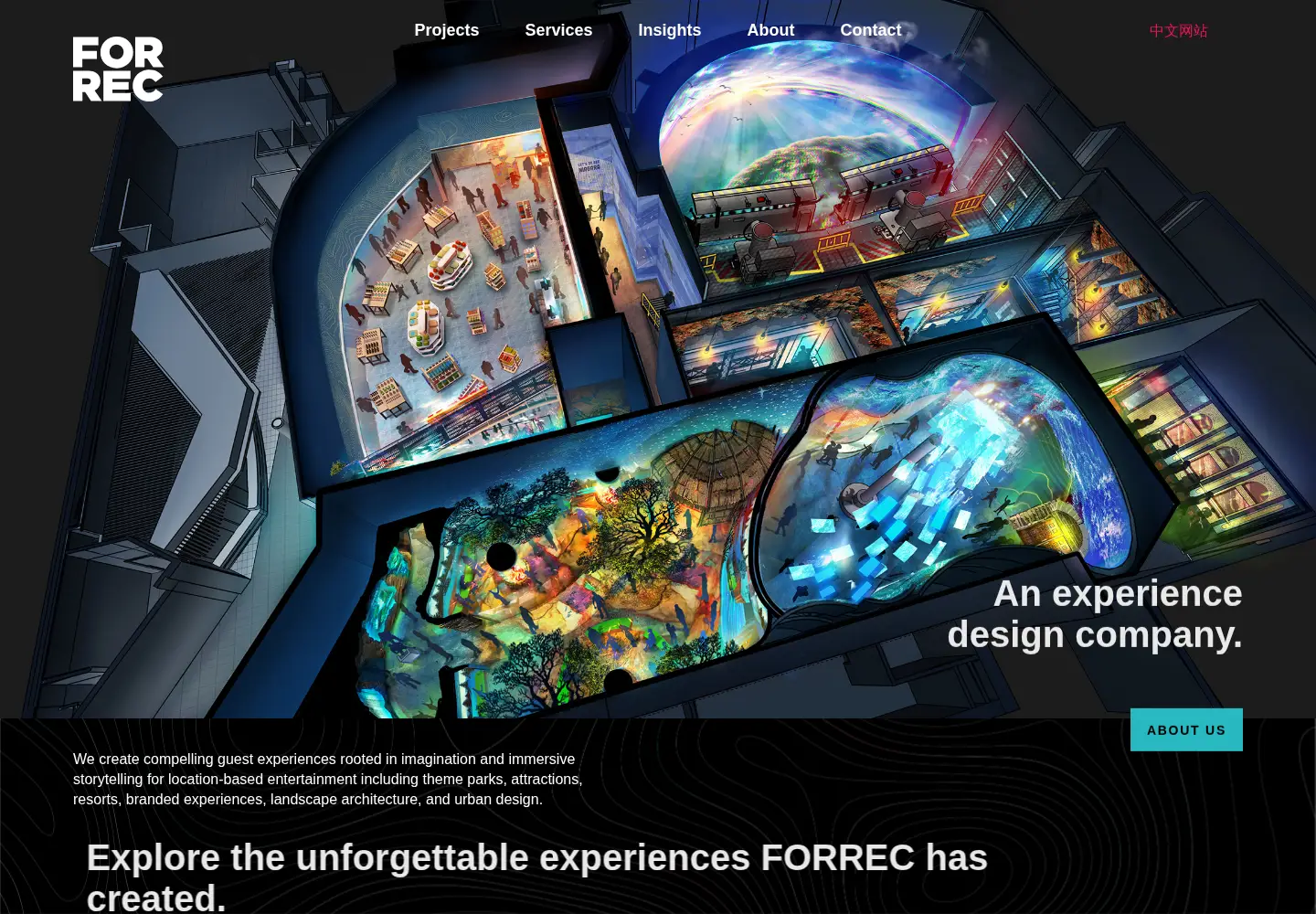 Captured homepage of forrec.com in the current scan