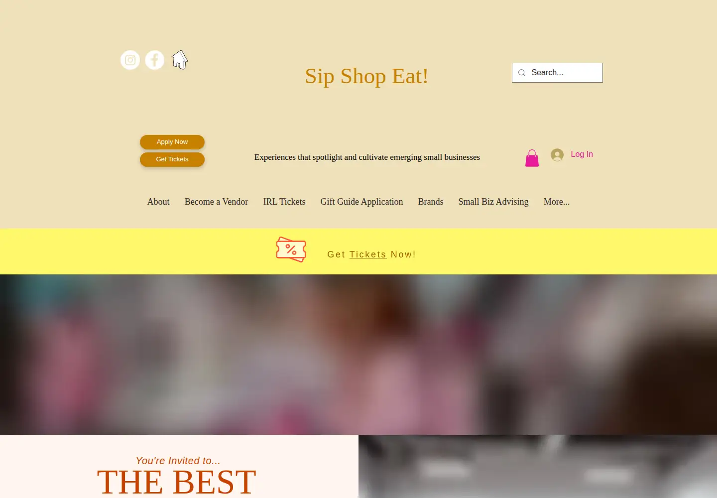Captured homepage of sipshopeat.com in the current scan