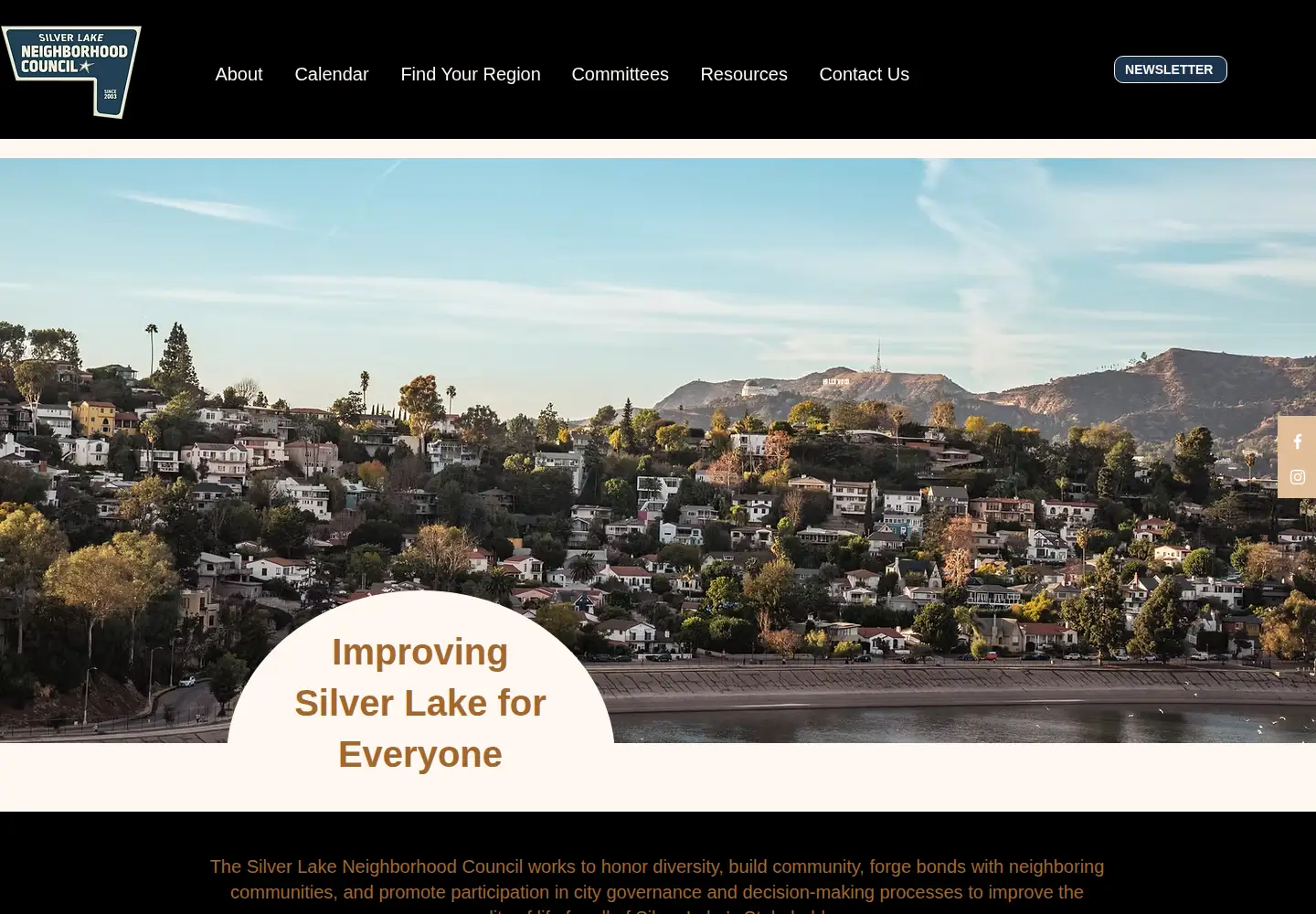 Captured homepage of silverlakenc.org in the current scan