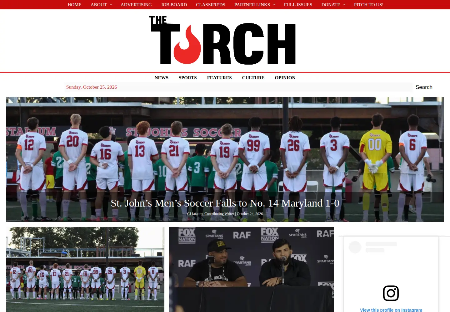 Captured homepage of torchonline.com in the current scan