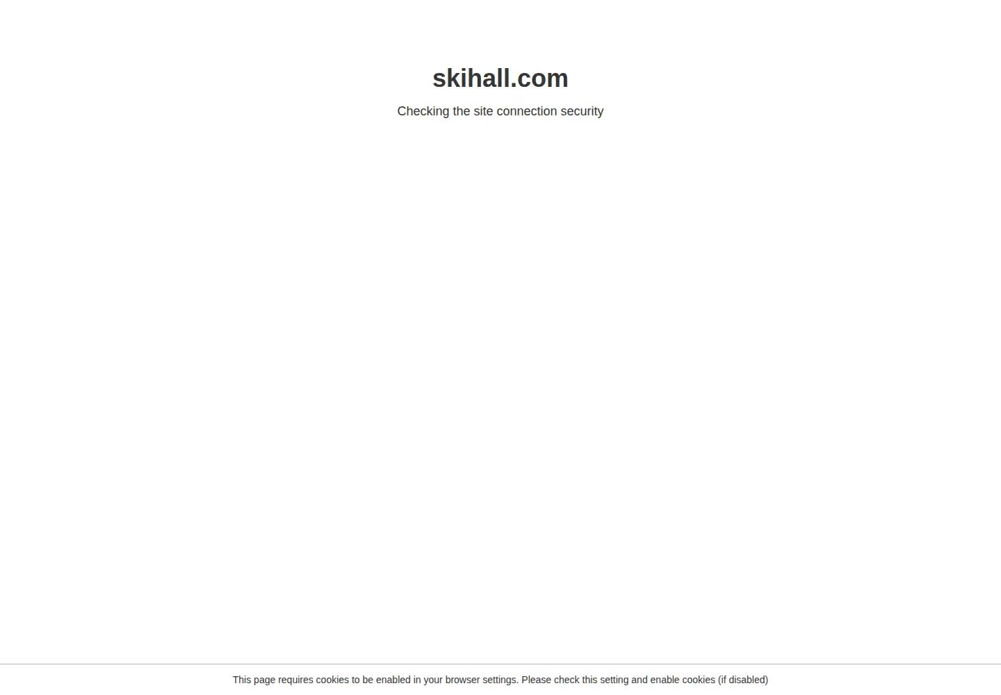 Screenshot of skihall.com