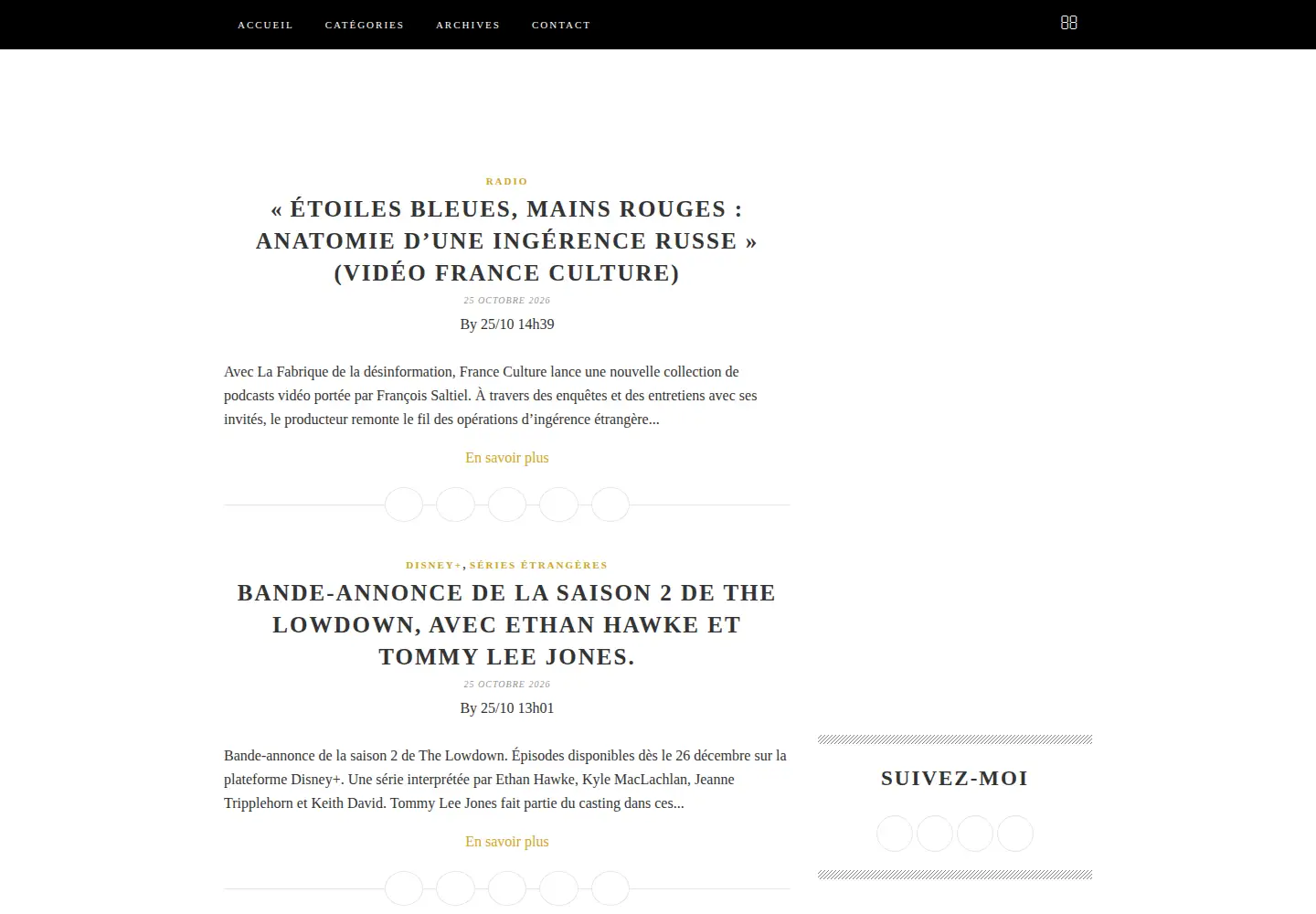 Screenshot of leblogtvnews.com