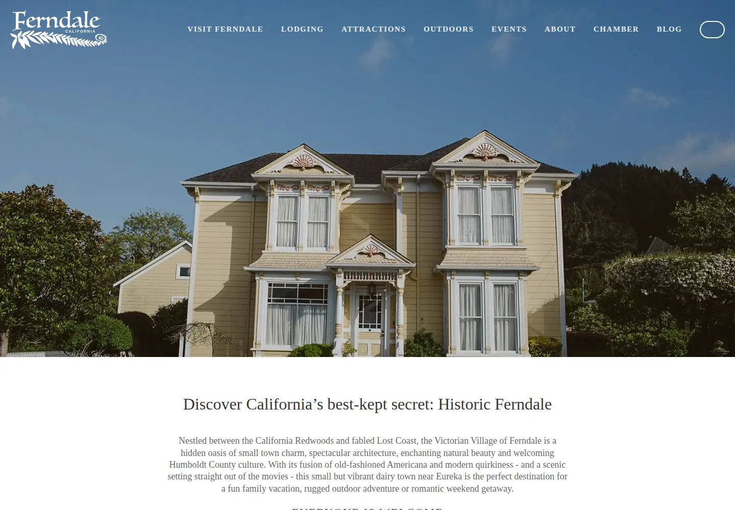 Screenshot of visitferndale.com