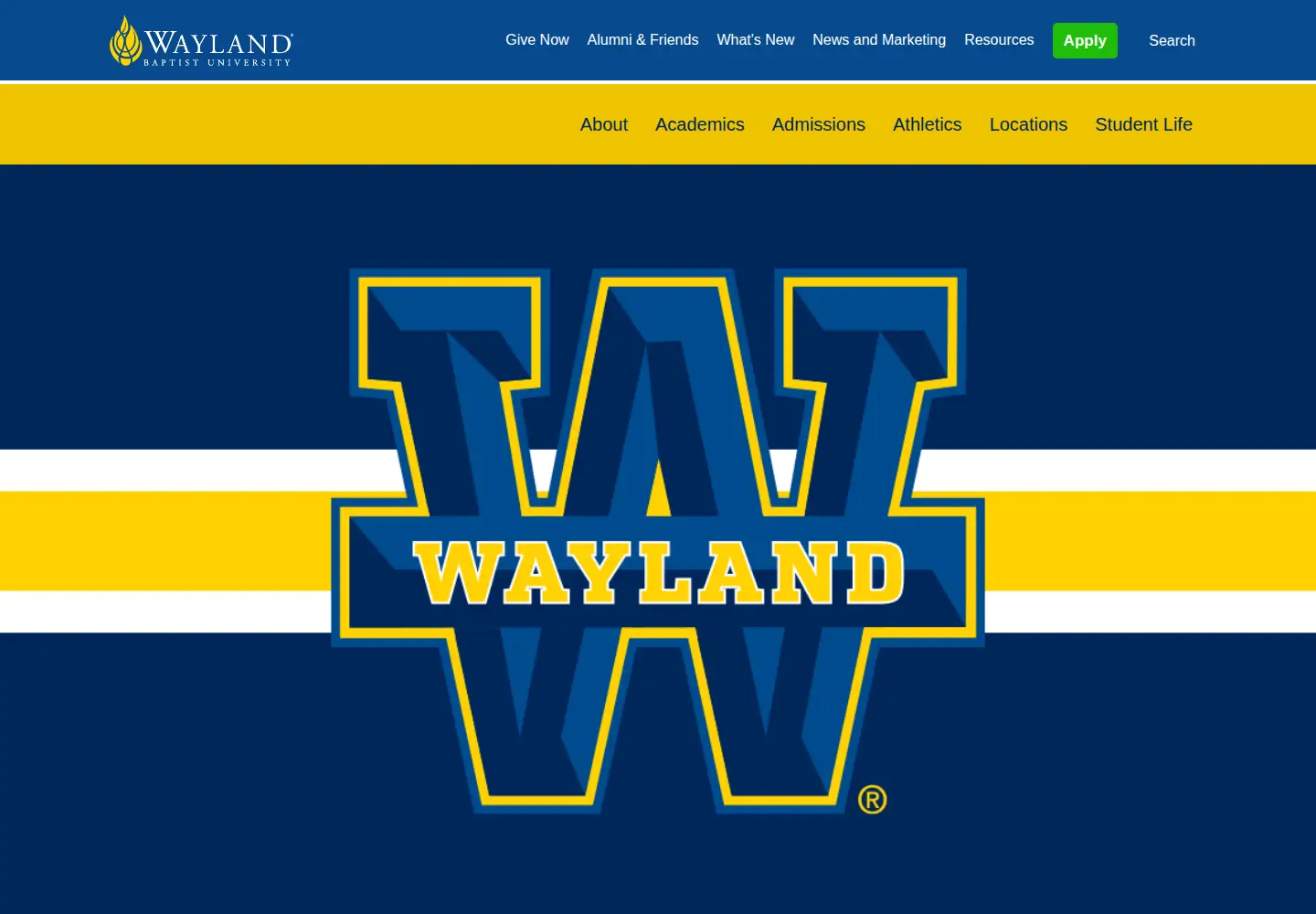 Screenshot of wbu.edu