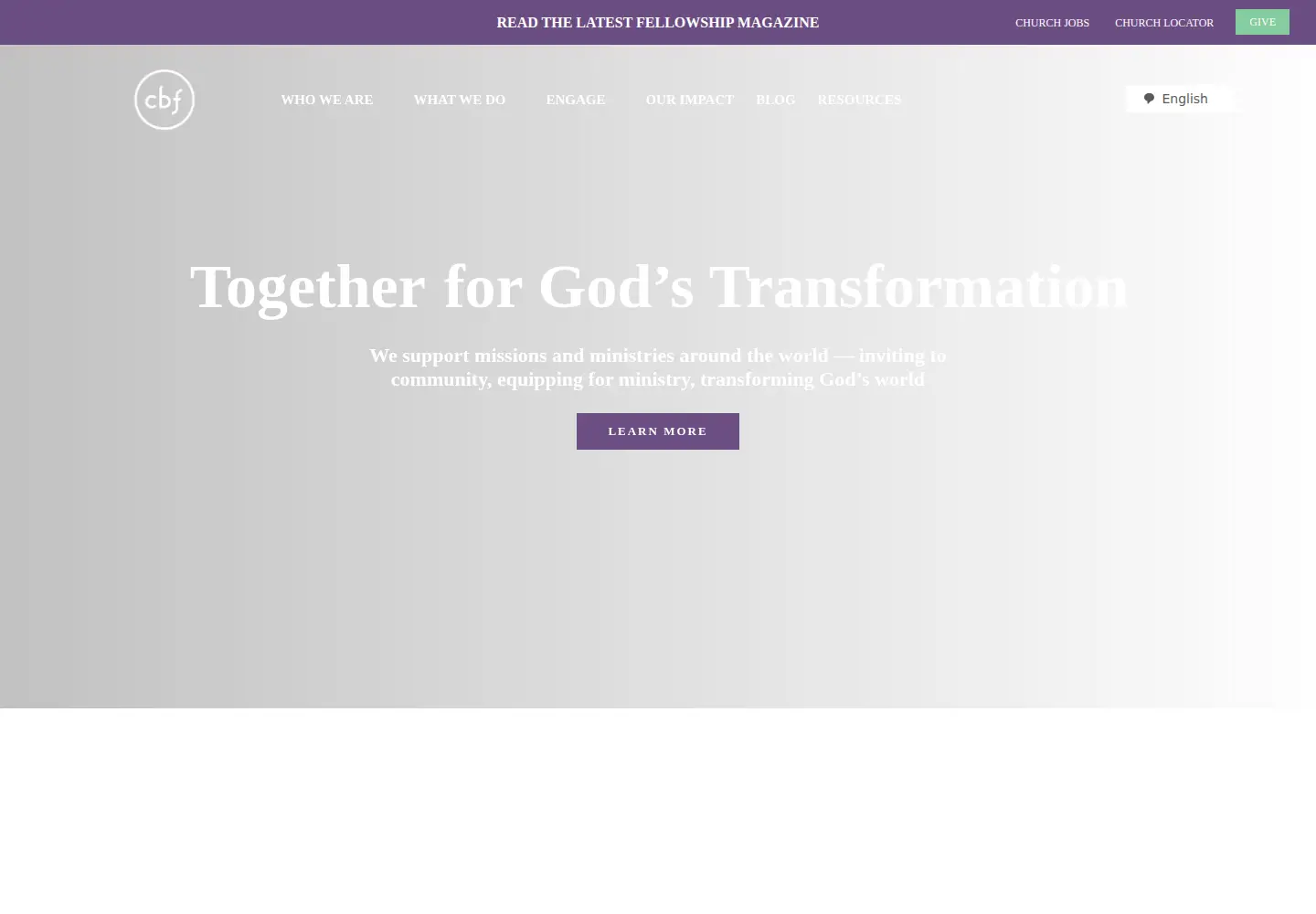 Screenshot of thefellowship.info