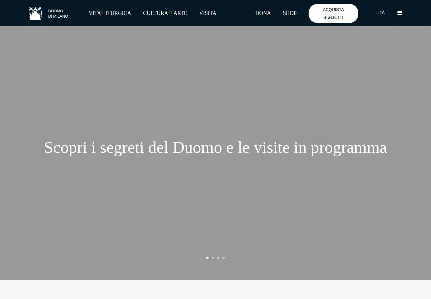 Screenshot of duomomilano.it