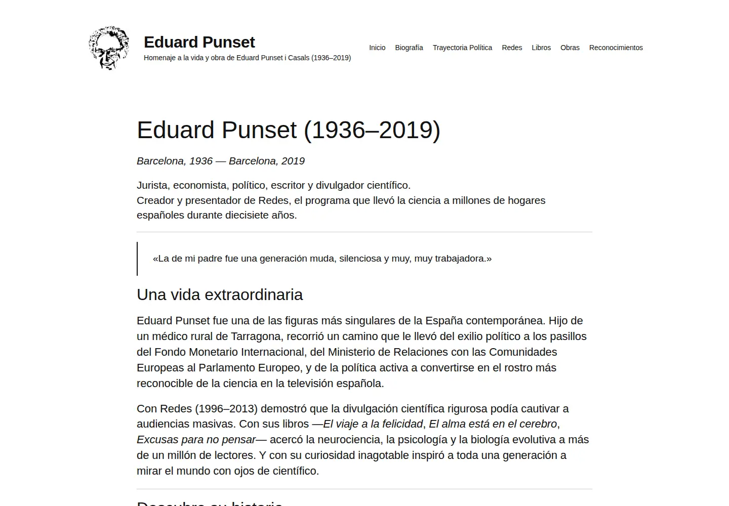 Screenshot of eduardpunset.es