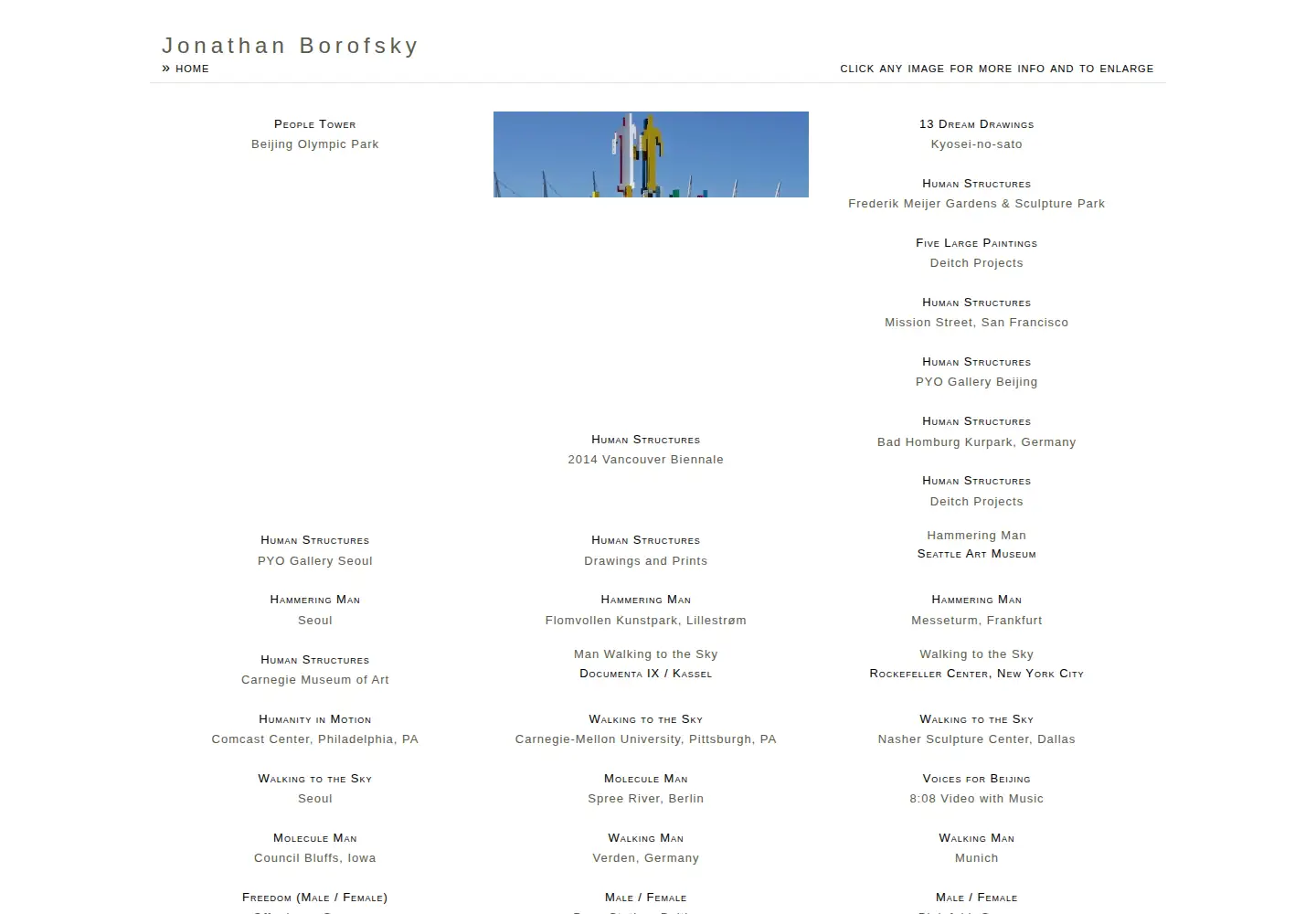 Captured homepage of borofsky.com in the current scan