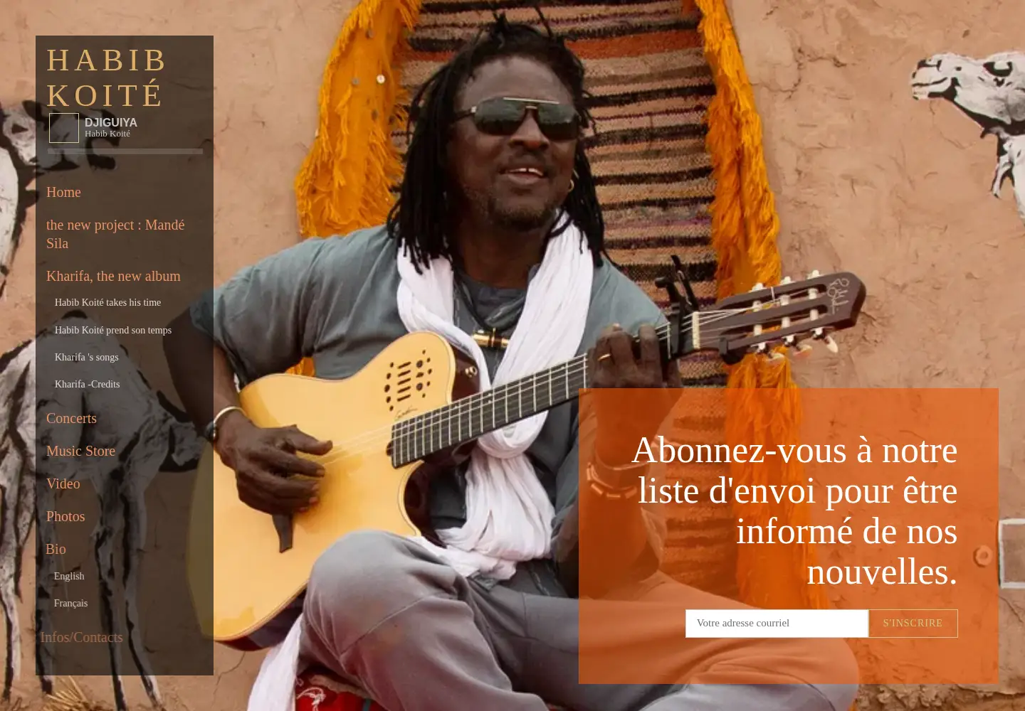 Screenshot of habibkoite.com