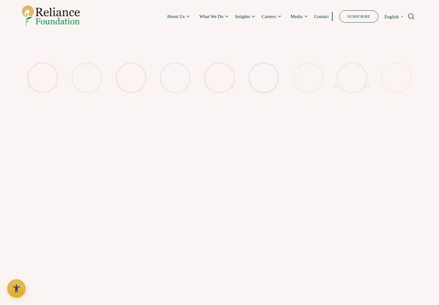 Screenshot of reliancefoundation.org