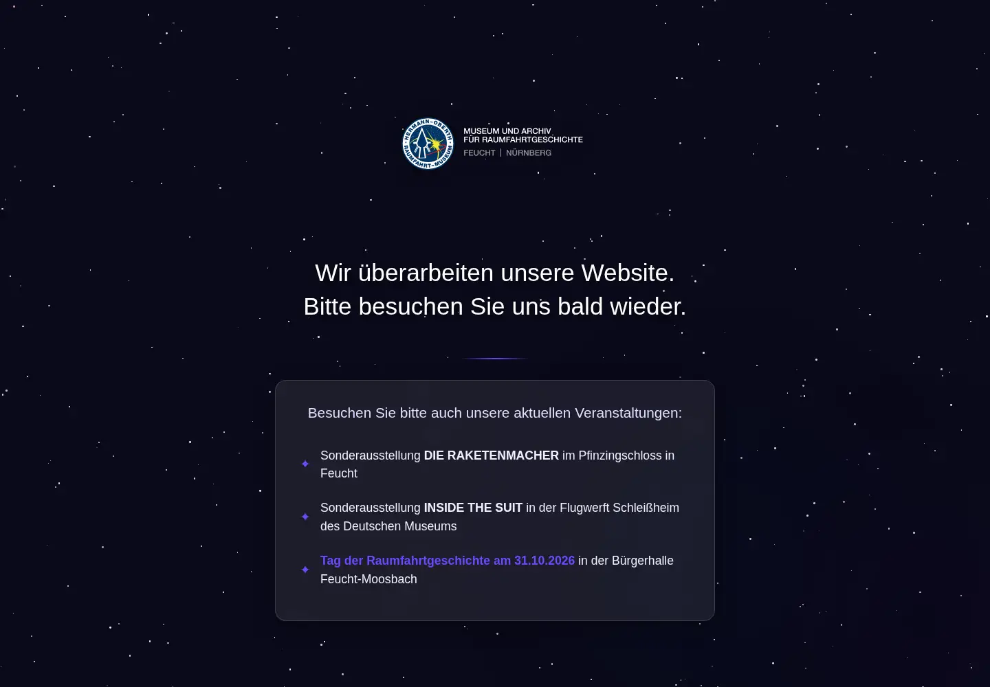 Screenshot of oberth-museum.org
